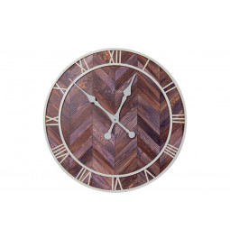Wall clock Roman Vintage, dark brown colour, D58cm