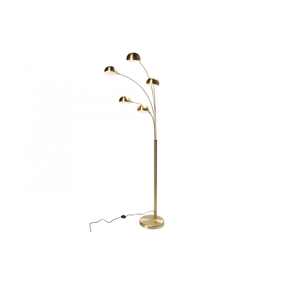 Floor lamp Arc 5, brass colour, E14 5x40W, H200x88cm