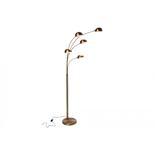Floor lamp Arc 5, brown colour, E14 5x40W, H200x88cm
