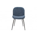 Dining chair Troja, blue-grey colour, 58x46x88cm, seat height 47cm