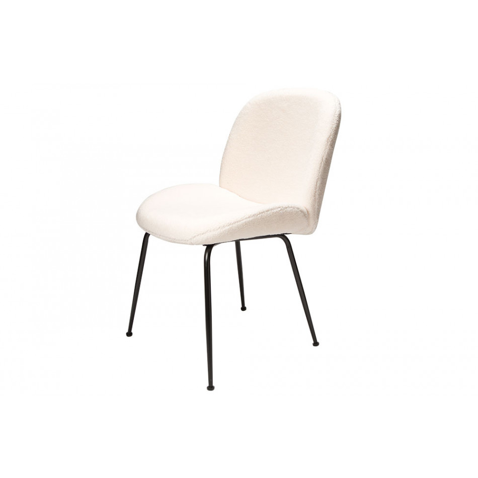 Dining chair Troja, cream colour, 58x46x88cm, seat height 47cm