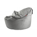 Bean Bag Cuddly 80, grey colour, D80xH60cm, seat  height 45cm