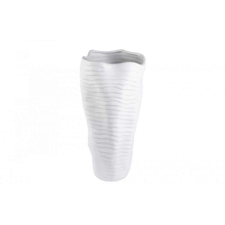 Vase Organic, ceramic, white, H50, D25cm