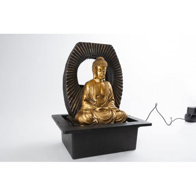 Внутренний фонтан Будда с подсветкой, 25x32x20см
