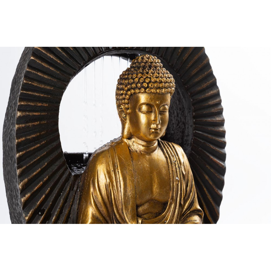 Внутренний фонтан Будда с подсветкой, 25x32x20см