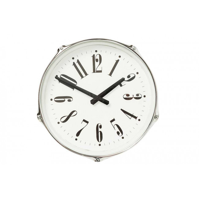 Wall clock Drum Blue, d34cm