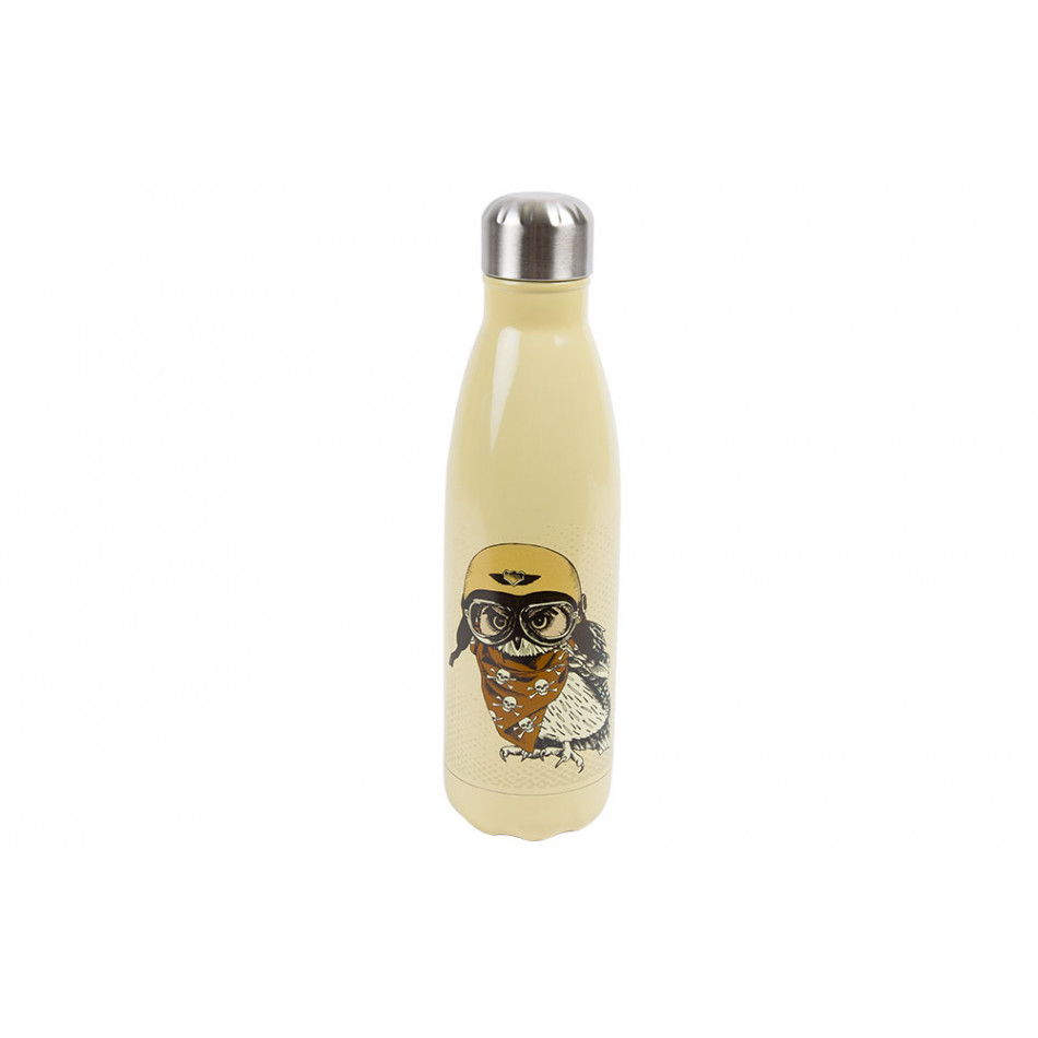Thermo bottle Owl, stainless steel, 500ml, H25xD7cm