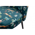 Chair velvet Jungle Print, 62x61x87cm