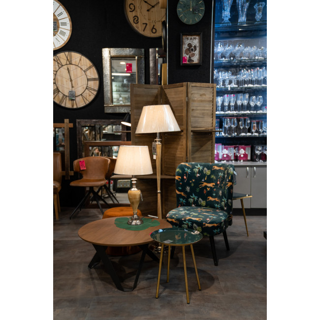 Chair velvet Jungle Print, 62x61x87cm