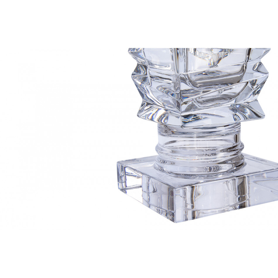 Crystal Vase Rocky FTD, H37x11.5x11.5cm