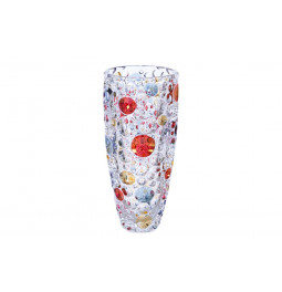 Хрустальная ваза LISBOA, многоцветная, H-35см, D-15см