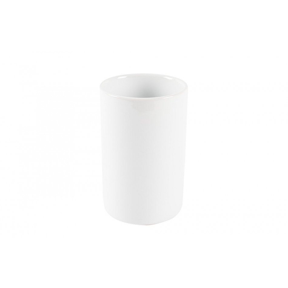 Керамический стакан, белый, D7.5, H11.5см