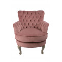 Accent chair Rockfort, old-rose color, 53x70x74.5cm, seat height 44cm