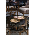 Coffee table Moro, smoked glass D90x44.5cm