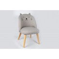 Kids chair Catys, grey, 49x48x53cm, seat height 35cm