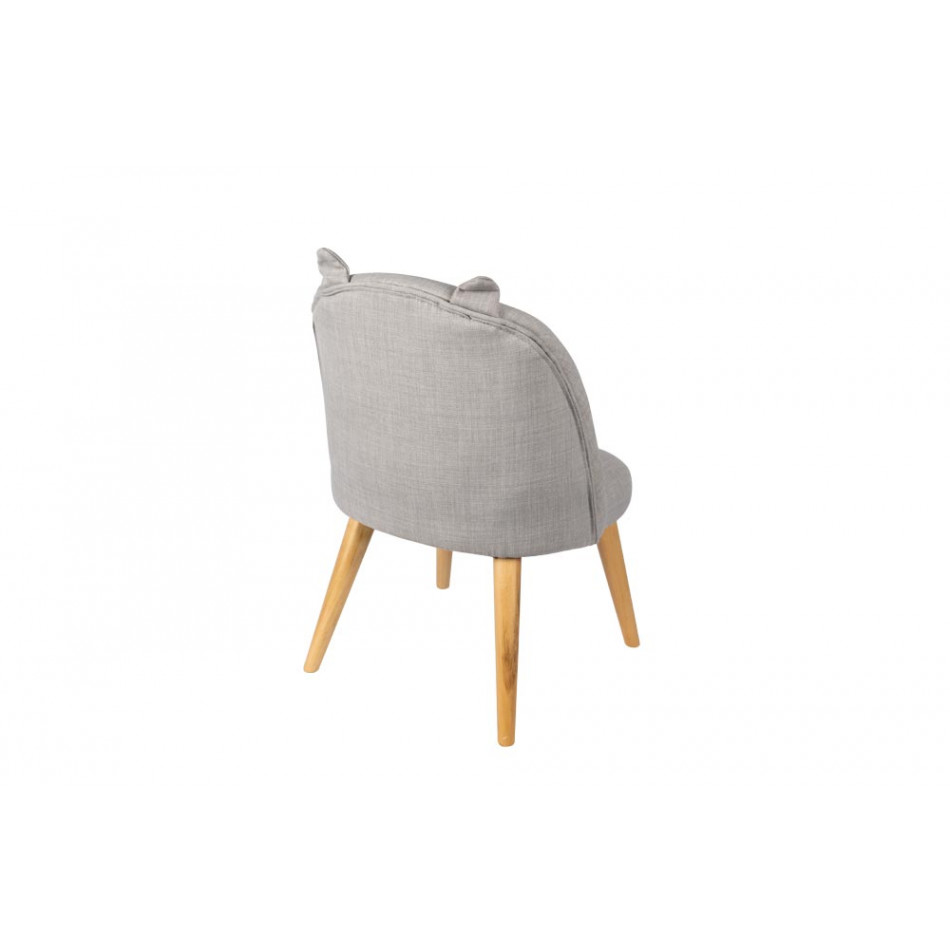 Kids chair Catys, grey, 49x48x53cm, seat height 35cm