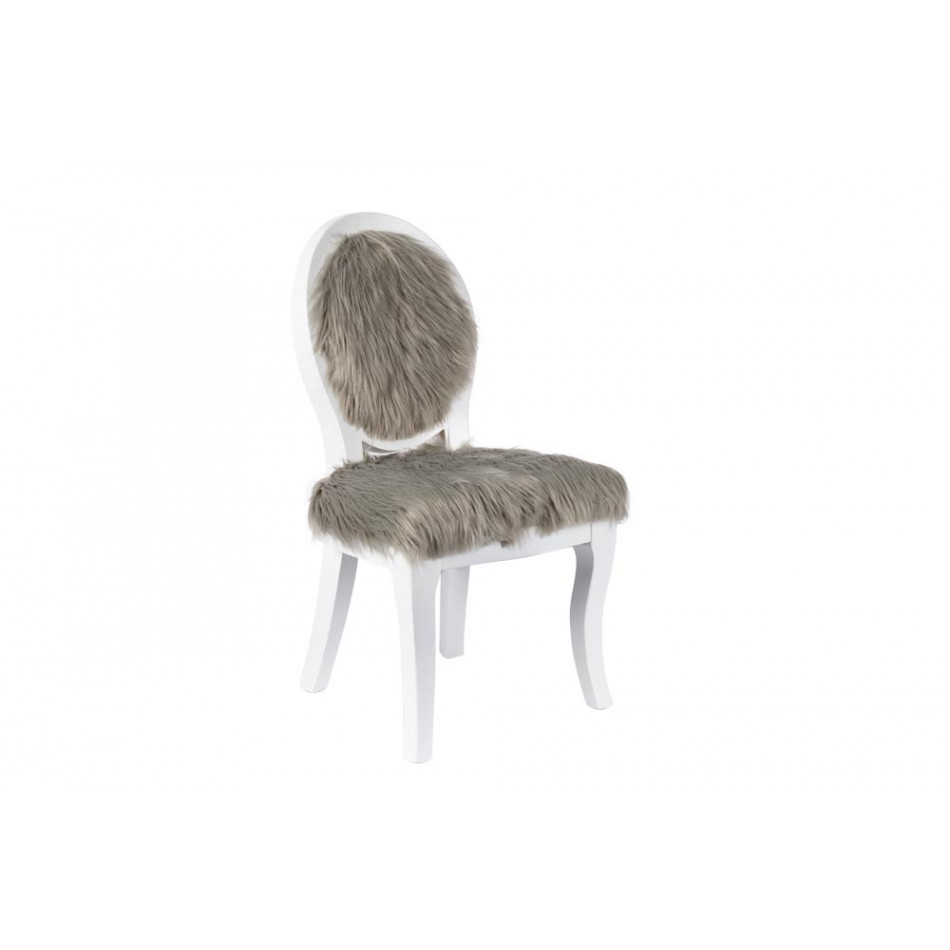 Детский стул Flamboyant, белый / серый, 36x42x69cm