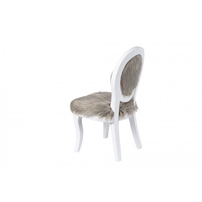 Kids chair Flamboyant, white/grey, 36x42x69cm
