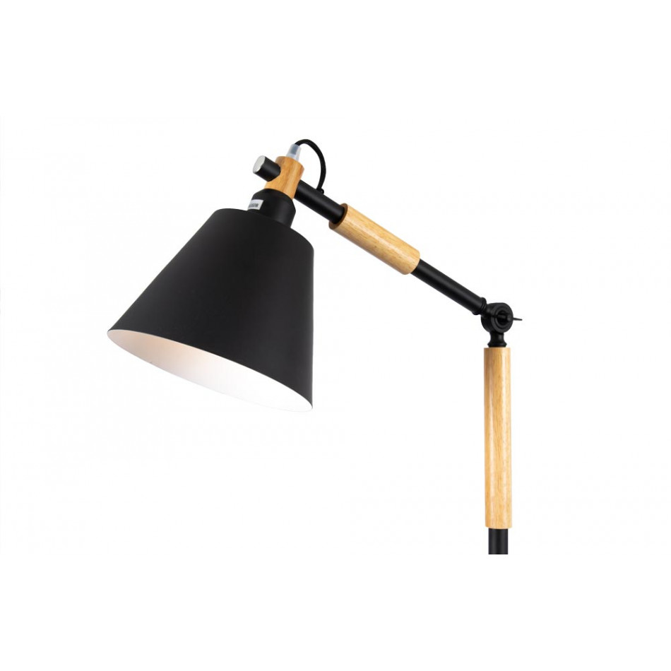 Floor lamp Sonore, black, H165x40cm, E27 60W