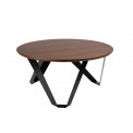 Coffe table round Silan 80x38cm, Walnut veneer