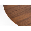 Журнальный столик Silan, D80x38cm, oреховый шпон