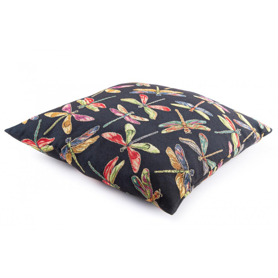 Decorative pillowcase Lib 90, black, 45x45cm
