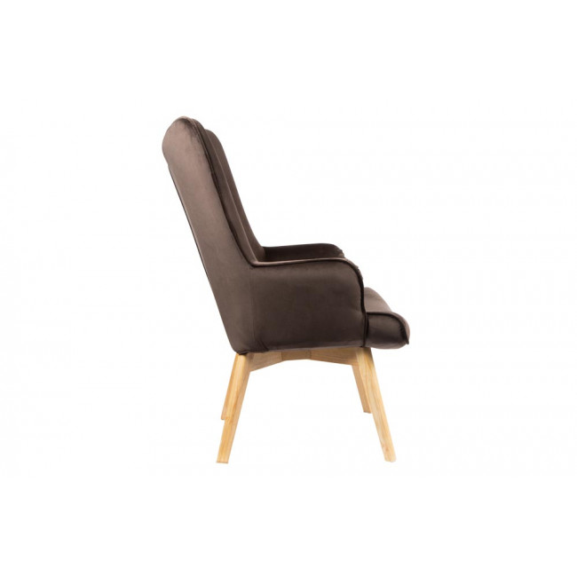 Кресло Navel 2, коричневое, 65x74x99см, высота сиденья 42см