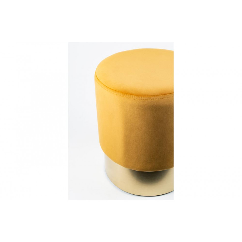 Stool Noto, gold/gold color base, 35x42cm