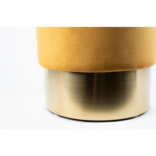Stool Noto, gold/gold color base, 35x42cm