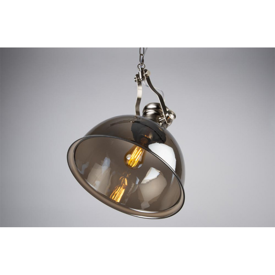 Pendant lamp Raiders Nickel, H-57-152cm, D-39cm, E27 60W