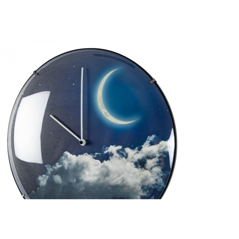 Wall clock New Moon Dome, D35cm 