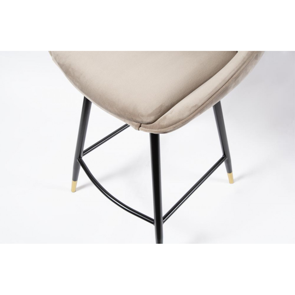 Барный стул Solero, светло-серый, H-98x54x54см, сиденье H-68см