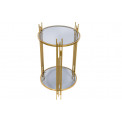 Side table Bahia M, golden, D35 H62cm