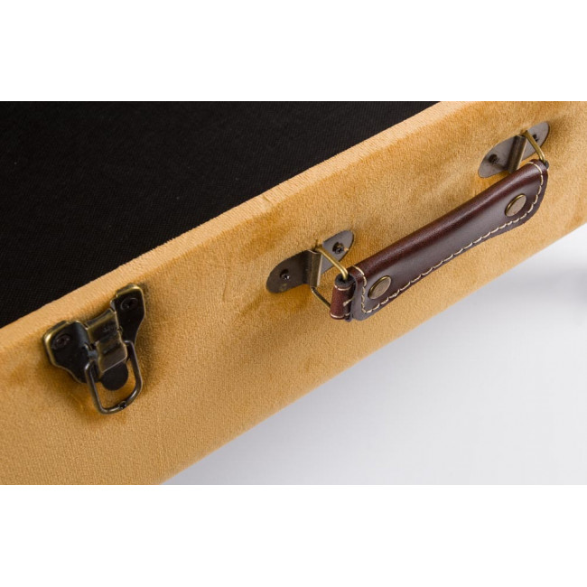 Wooden stool-box Filippe M, yellow, 54x35x37cm