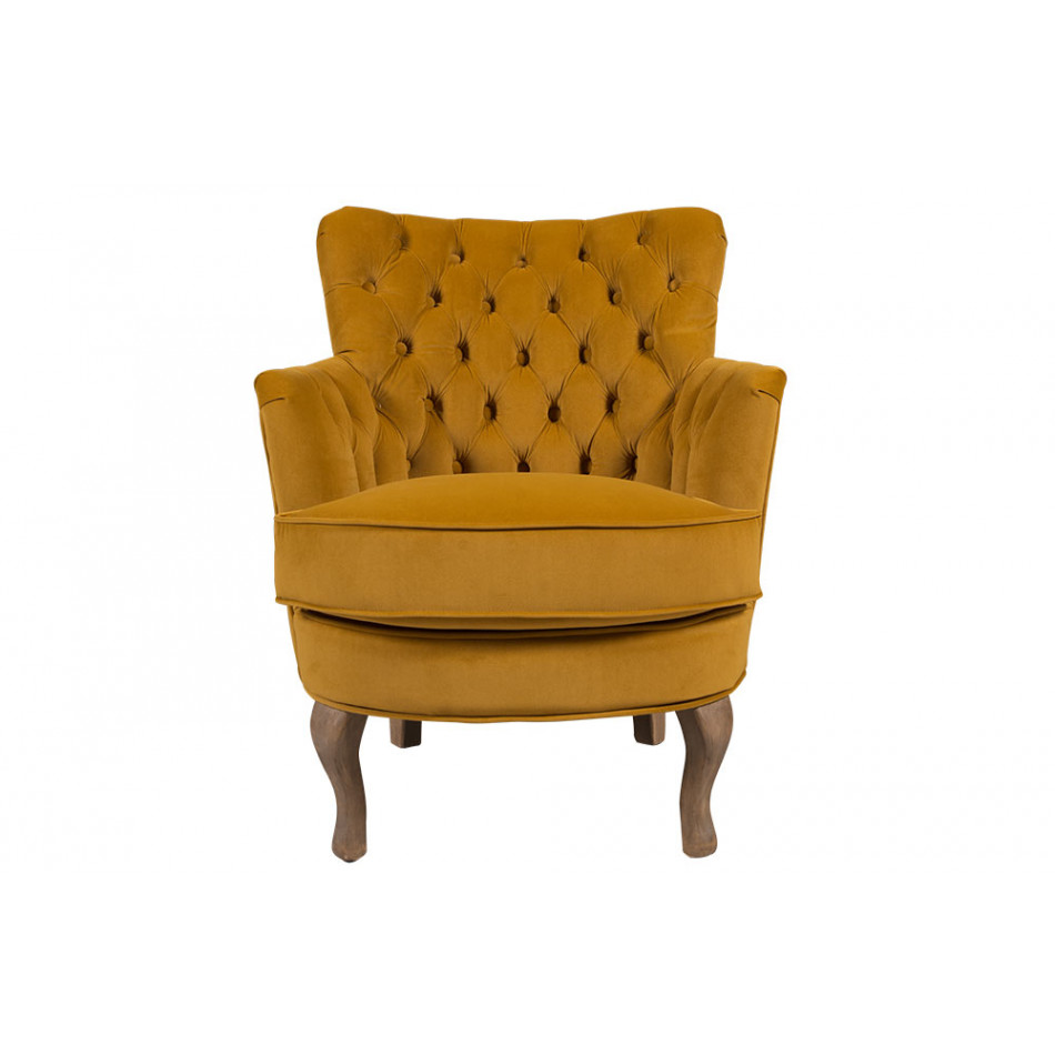 Accent chair Rockfort, golden, 53x70x74.5cm, seat height 44cm
