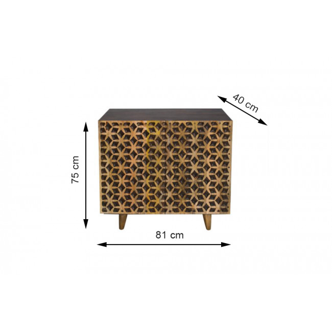 Sideboard Exton, mango wood, 81x40x75cm