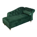 Lounge chair Chesterfield R, dark green, 164x70x83cm, seat height 42cm