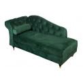 Lounge chair Chesterfield L, dark green, 164x70x83cm, seat height 42cm