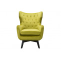 Armchair Dunkel, olive colour, H103x76x80cm, seat height 50cm