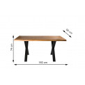 Dining table Venice, oak wood, 160x95cm H74cm
