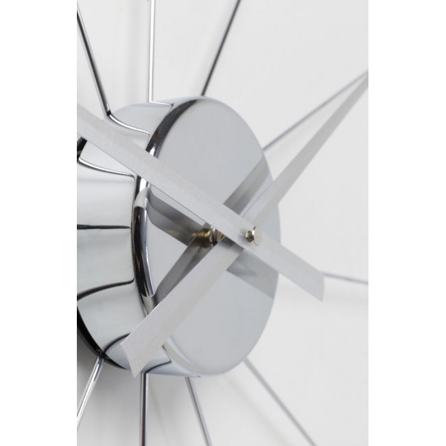 Wall clock Like Umbrella Chrome, D-100x6cm