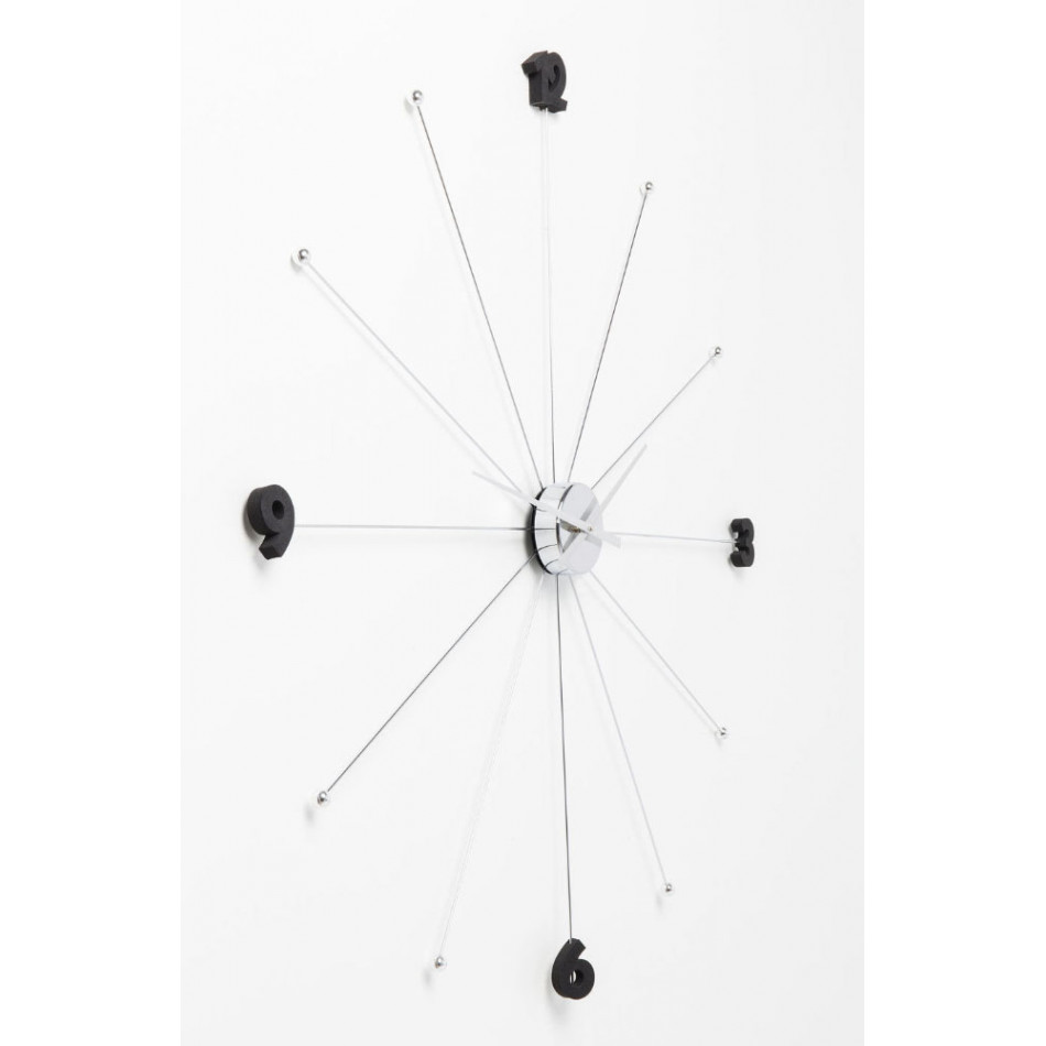 Wall clock Like Umbrella Chrome, D-100x6cm