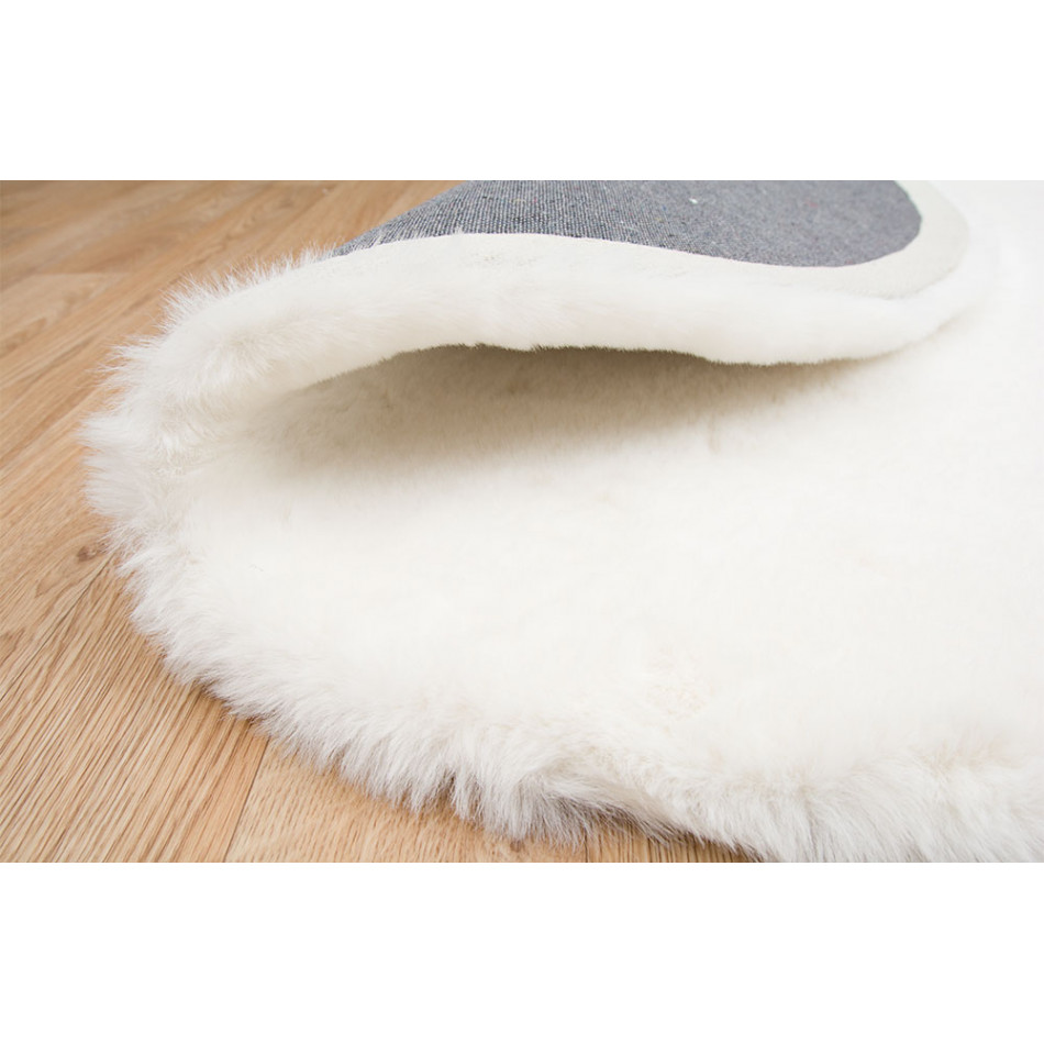 Carpet Laheaven, white, D120cm