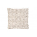 Decorative cushion Macrame, creme colour, 40x40cm