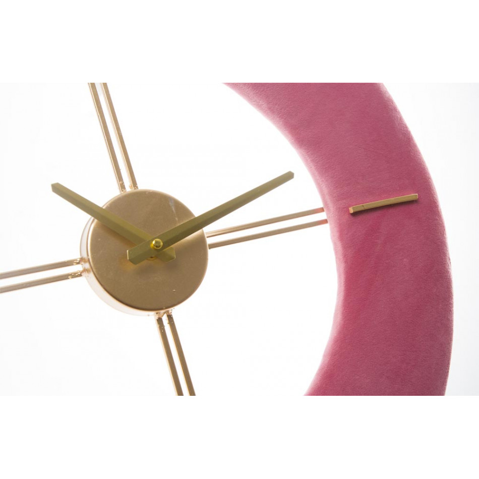 Настенные часы Ido, металлические/бархатные, золотые /розовые, D48cm