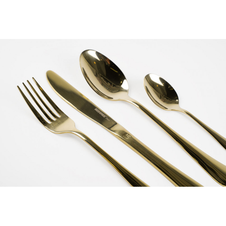 Cutlery set Munich, champagne colour, for 6 pers. (24 pcs)
