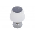 LED table lamp with solar bettery, white, H28cm D20cm