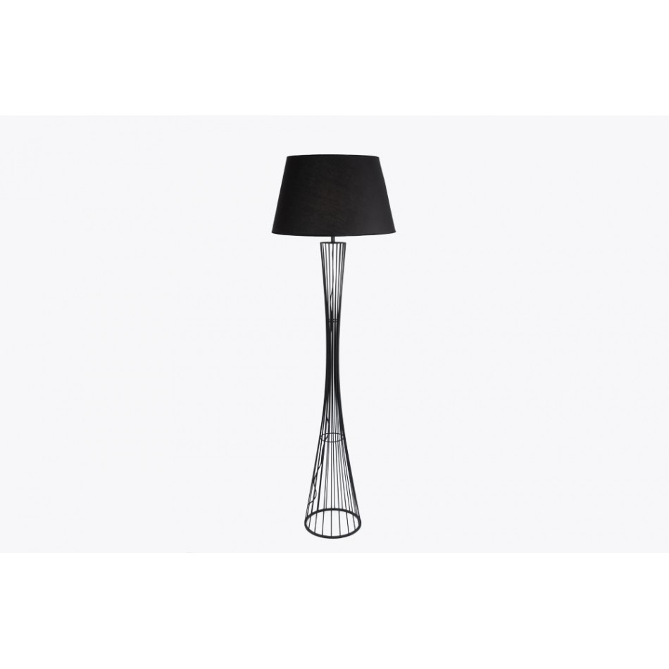 Floor lamp Sower, black, E27 60W, H160xD50cm