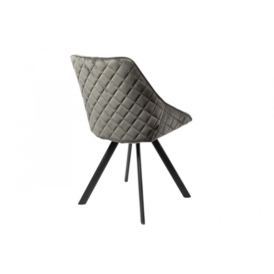 Chair Selvins, grey, 50x61x83cm, seat height 45cm