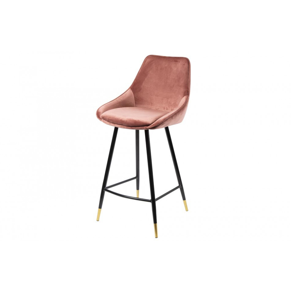 Bar stool Solero, pink, H-98x54x54cm, seat H-68cm